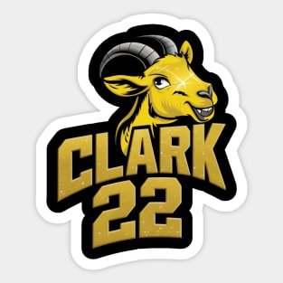 Caitlin CLark: Court Goat Sticker